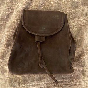 Dark Brown Leather small backpack/purse